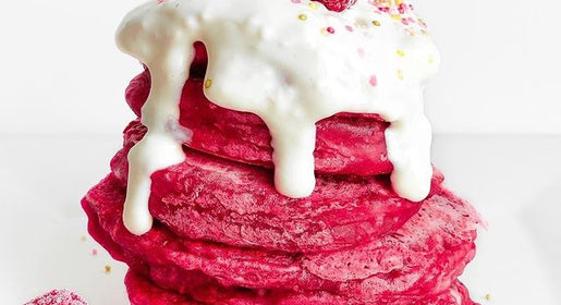Awesome Vegan Red Velvet Pancakes