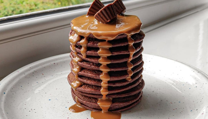 Chocolate Peanut Butter Cup Pancakes