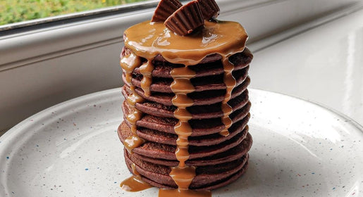 Chocolate Peanut Butter Cup Pancakes