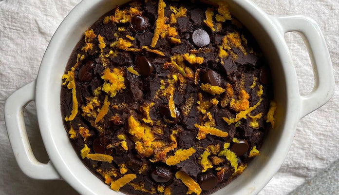 Chocolate orange baked oats