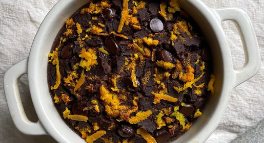 Chocolate orange baked oats