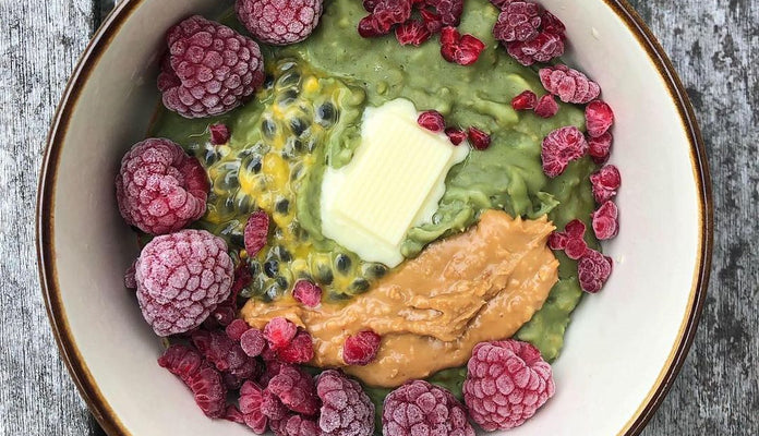 White Chocolate Matcha Protein Oats