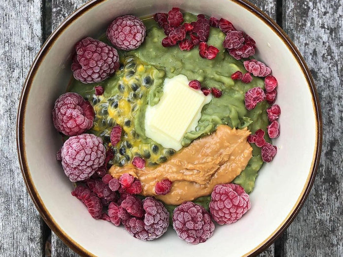 White Chocolate Matcha Protein Oats